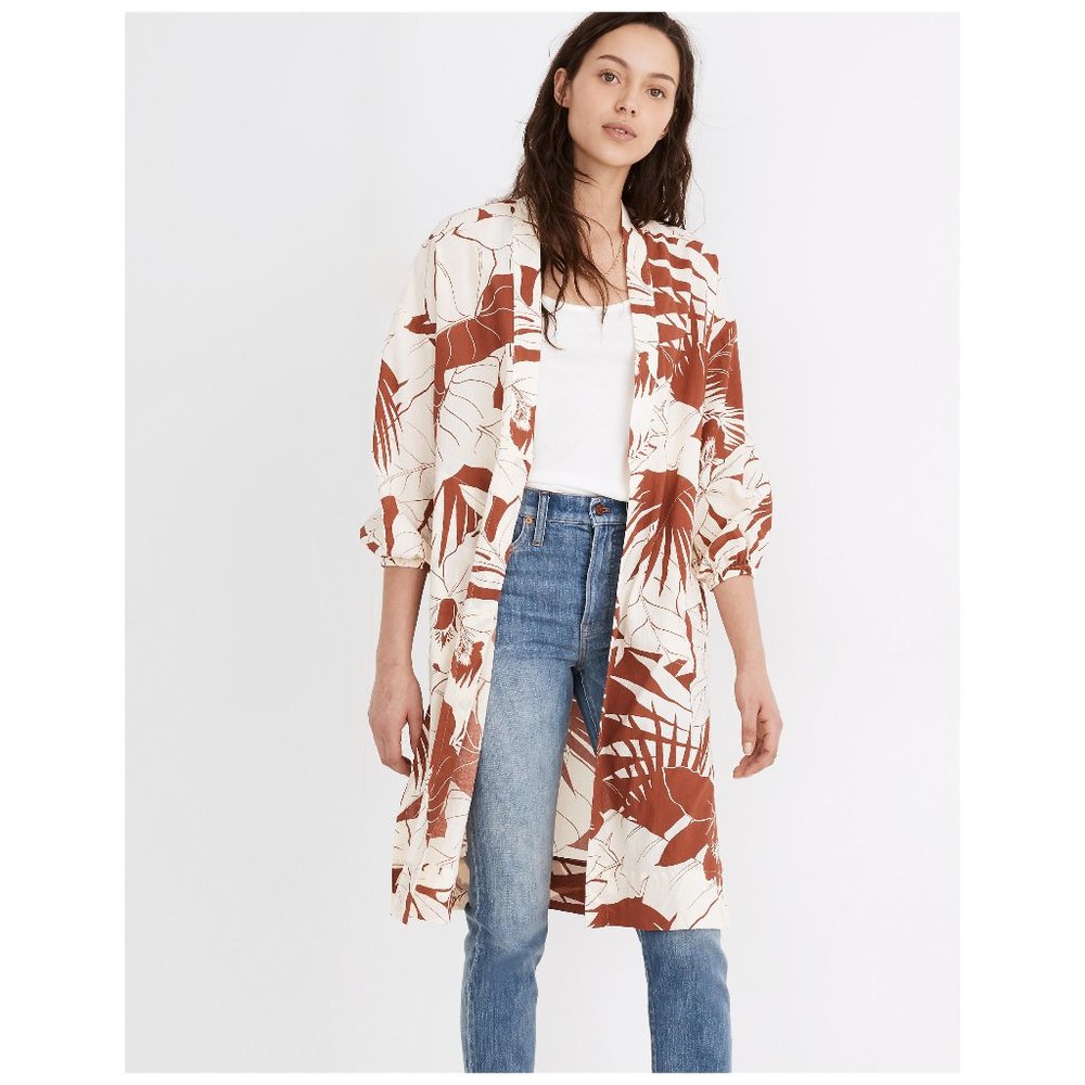 Madewell - tropical robe jacket kimono (small) - Picture 1 of 1